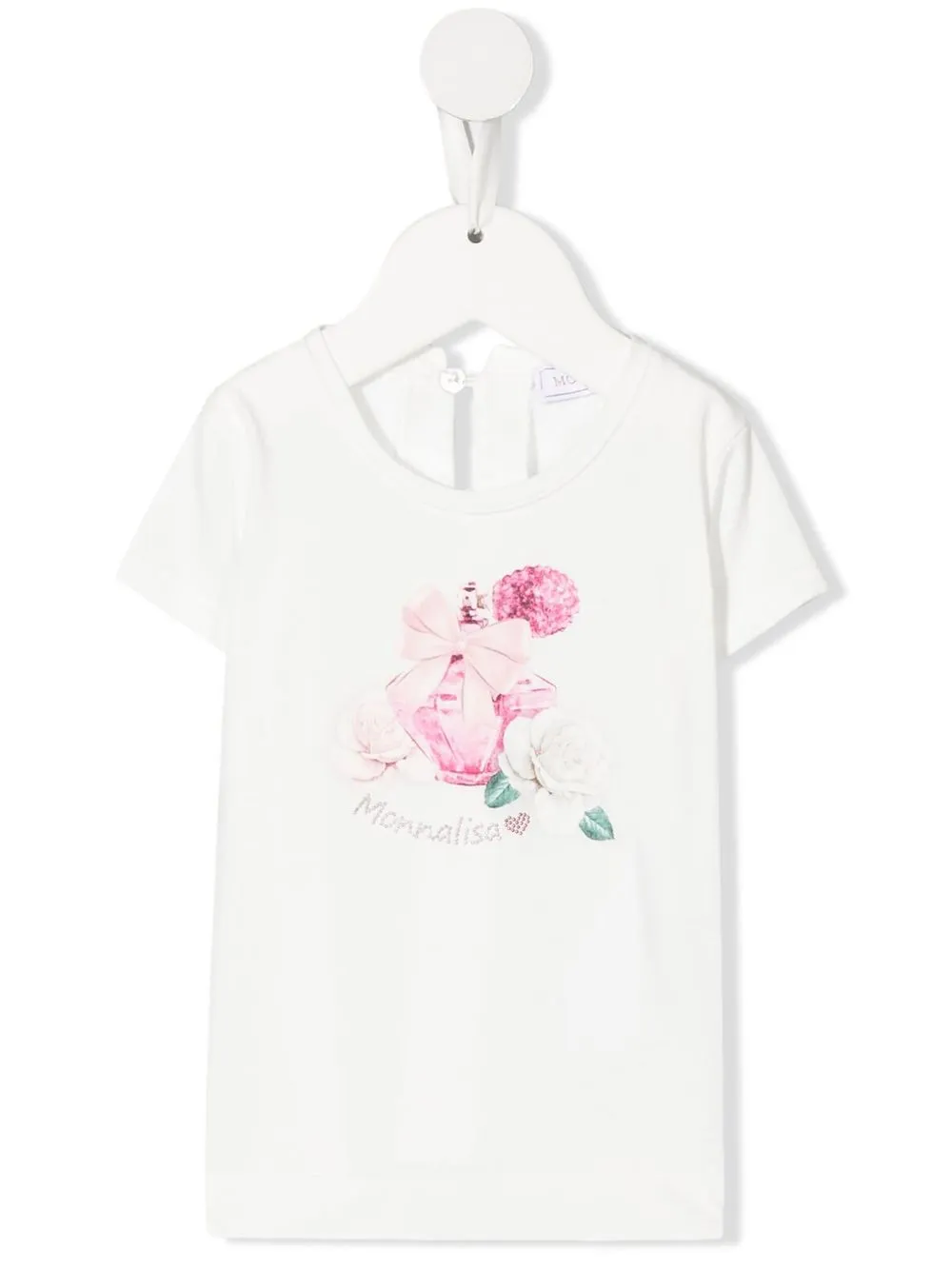 

Monnalisa playera con estampado floral - Blanco