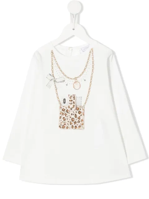 Monnalisa graphic-print cotton T-Shirt 