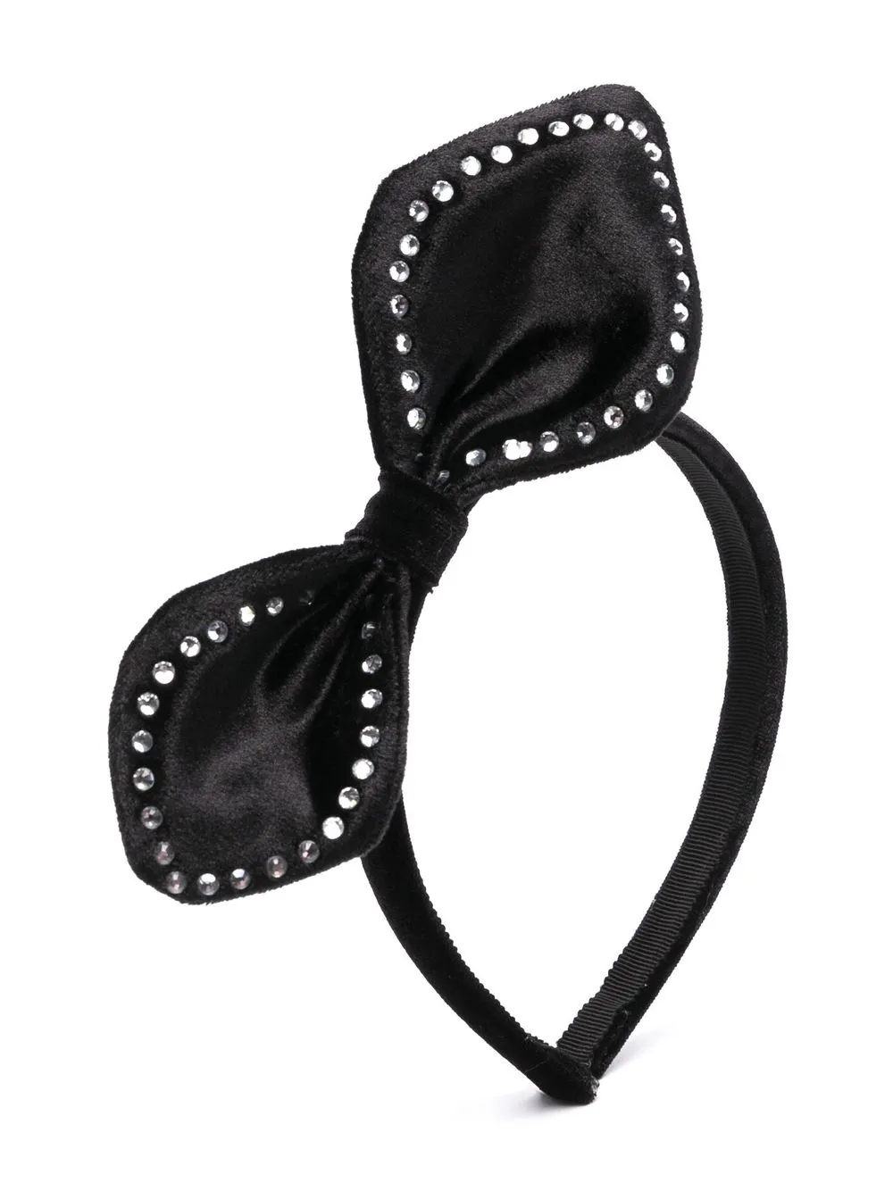 

Monnalisa bow-detail head band - Black