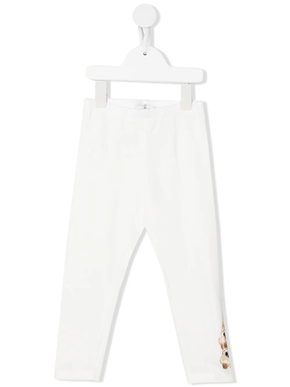 

Monnalisa chipmunk-print straight-leg trousers - White