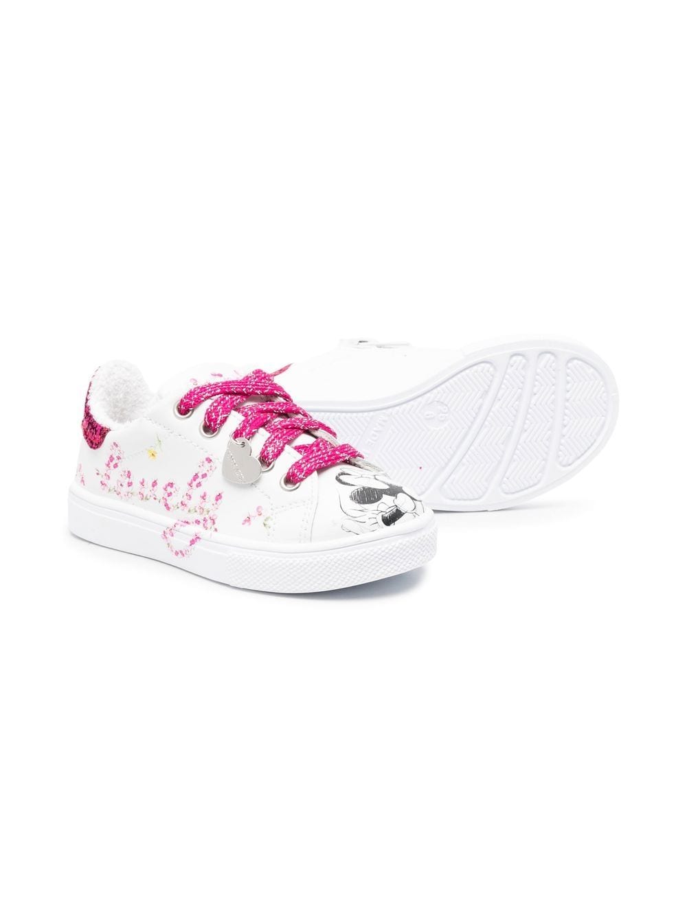 Monnalisa Sneakers met print - Wit