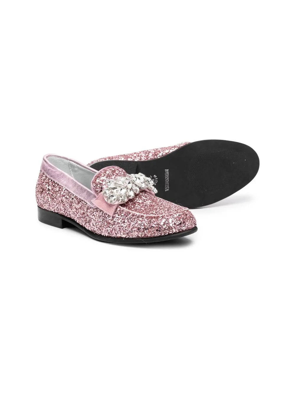 Monnalisa Ballerina's met glitter - Roze