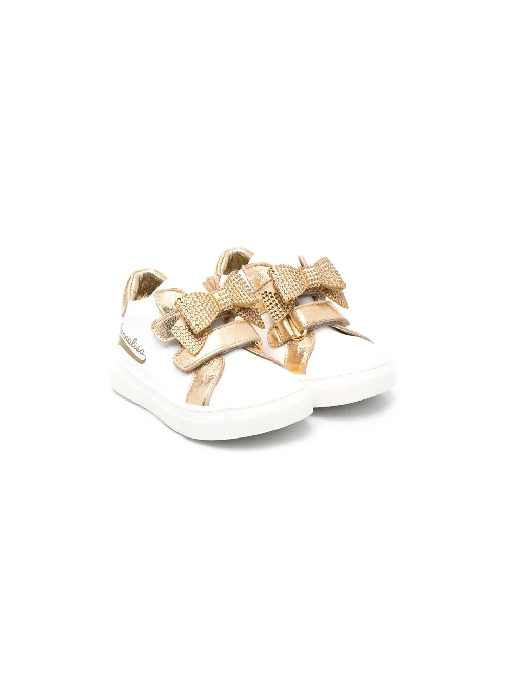 

Monnalisa tenis con detalles de cristal - Blanco