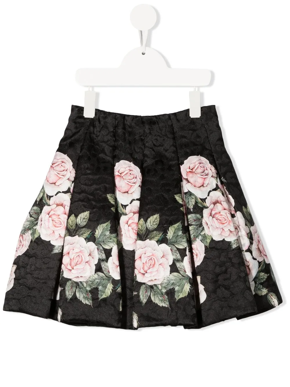 

Monnalisa falda con rosas estampadas - Negro