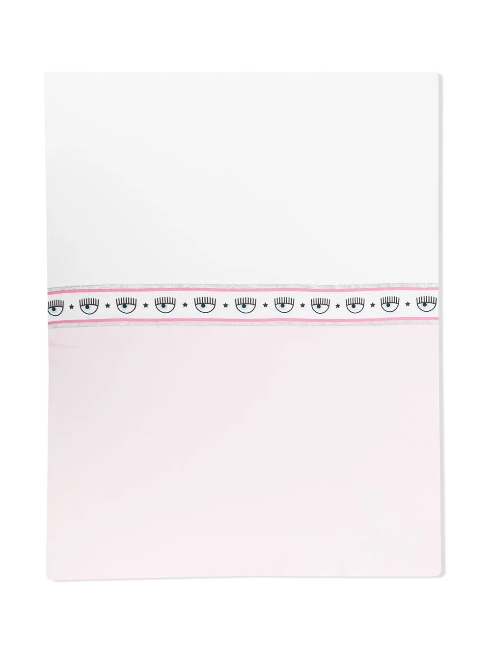 

Chiara Ferragni Kids logo-tape detail blanket - Pink