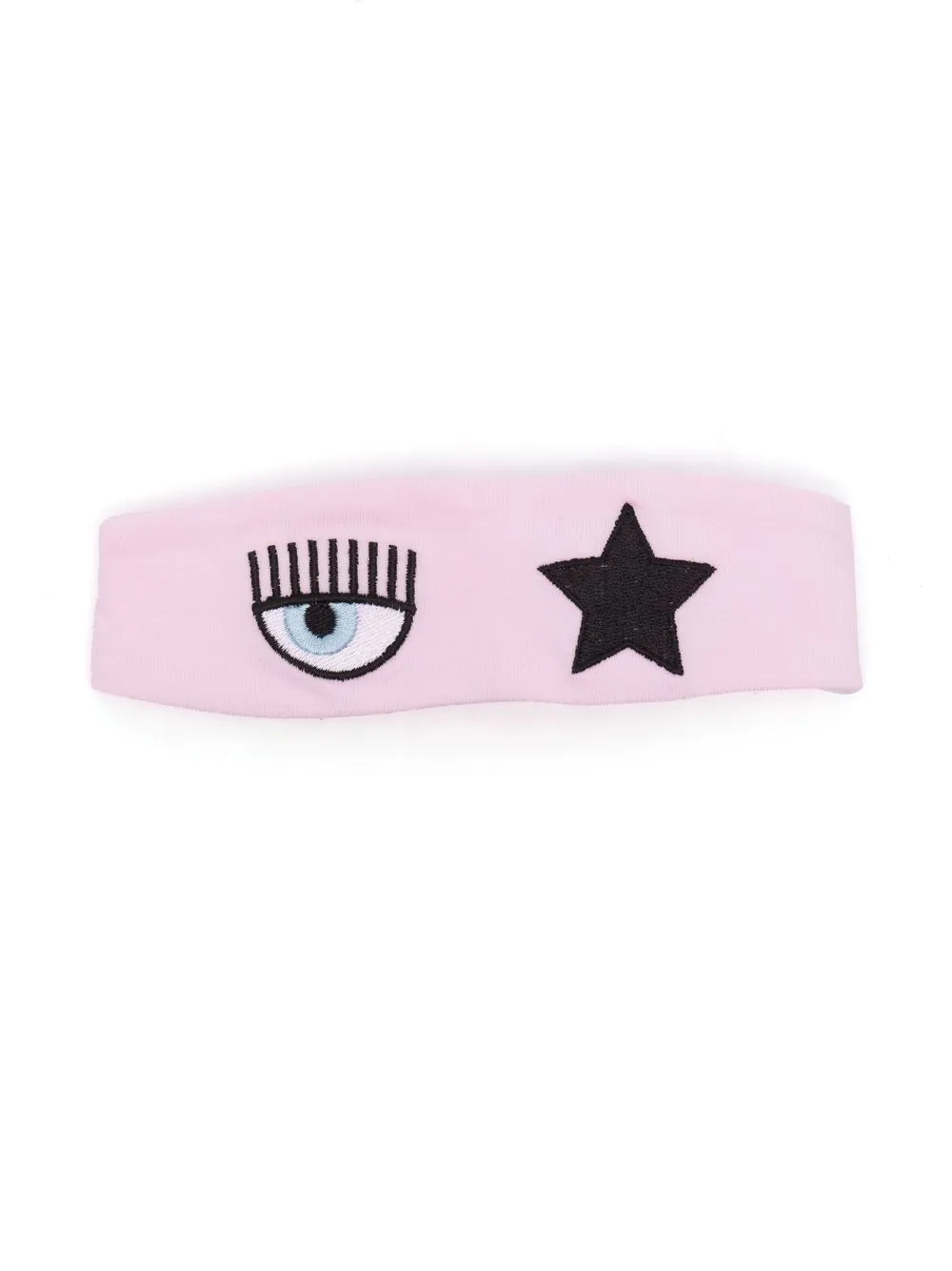 

Chiara Ferragni Kids embroidered-logo head band - Pink