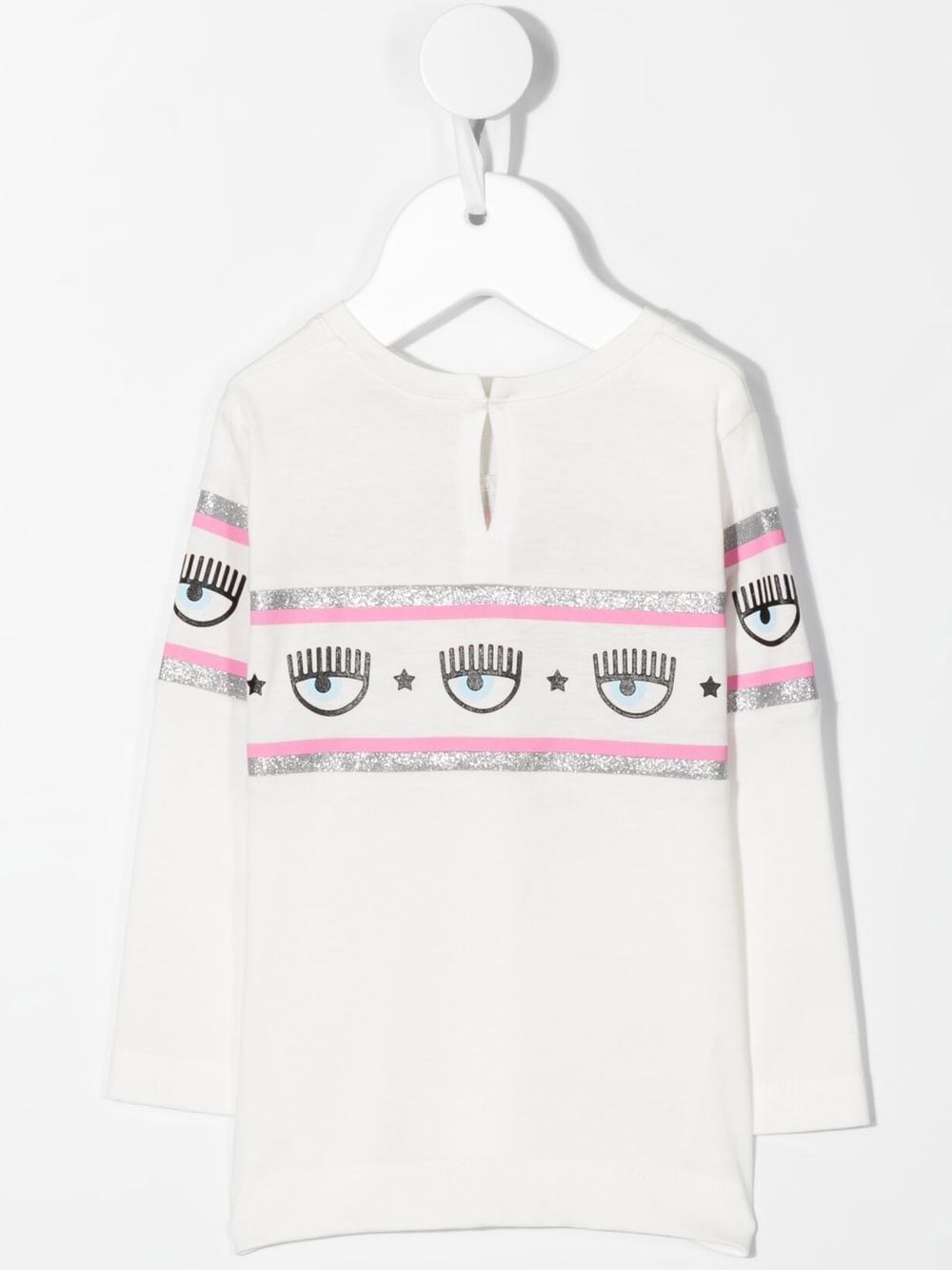 Chiara Ferragni Kids Sweater met logoband - 0001 white