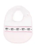 Chiara Ferragni Kids Wink print bib - Pink
