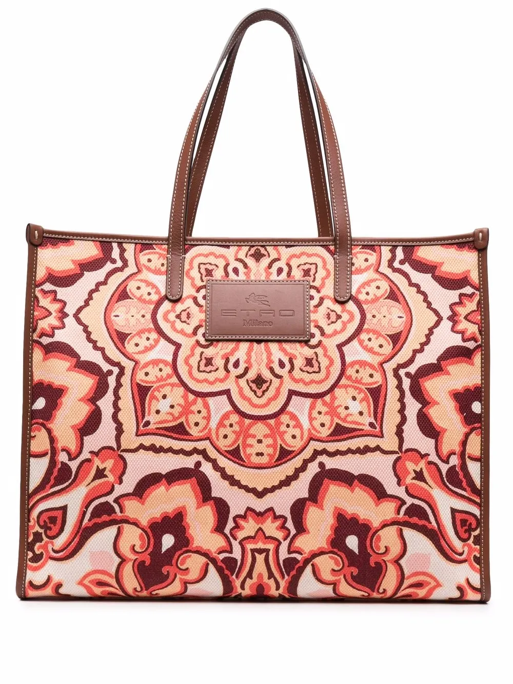 

ETRO tote con estampado de cachemira - Rosado