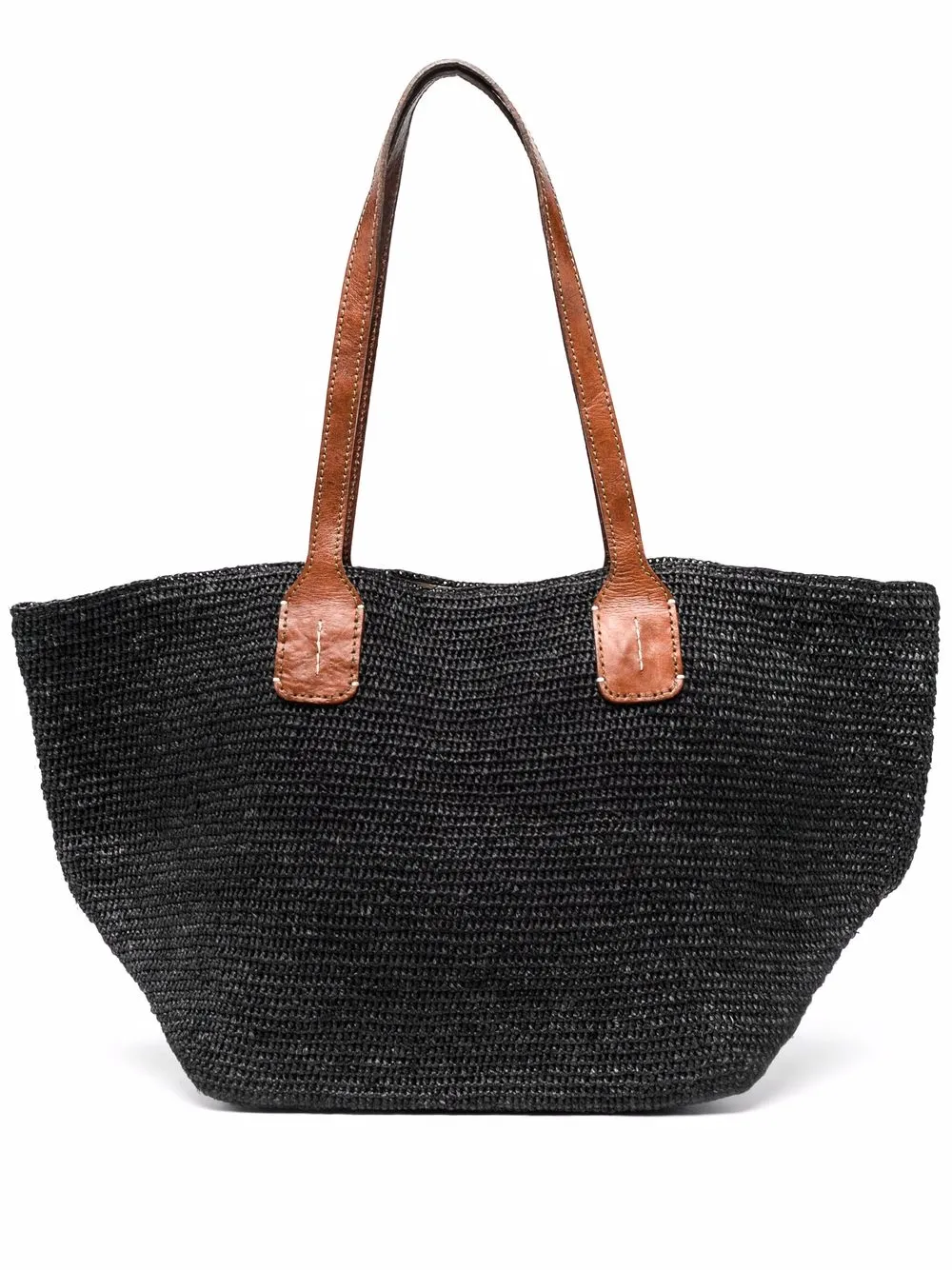 

IBELIV Kinga raffia tote bag - Black