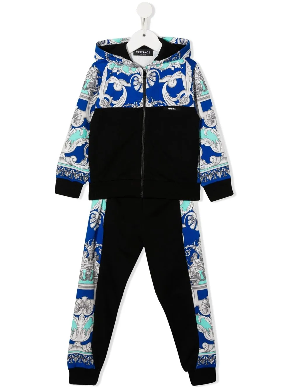 

Versace Kids traje deportivo con estampado barroco - Negro