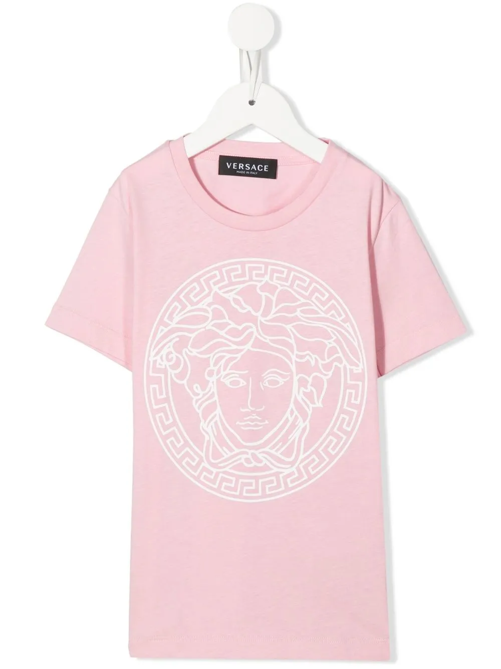 

Versace Kids playera Medusa con logo estampado - Rosado