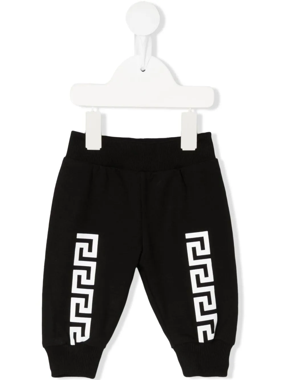 

Versace Kids pants con motivo Greca - Negro