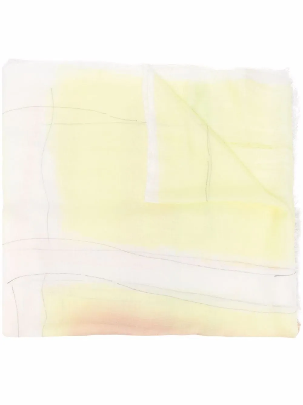 

Faliero Sarti oversized patterned scarf - Yellow