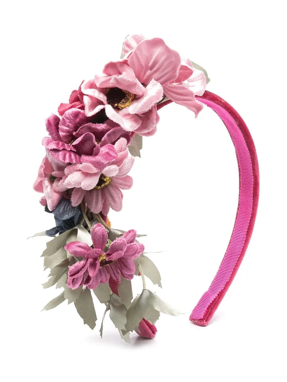 

Monnalisa diadema con detalle floral - Rosado