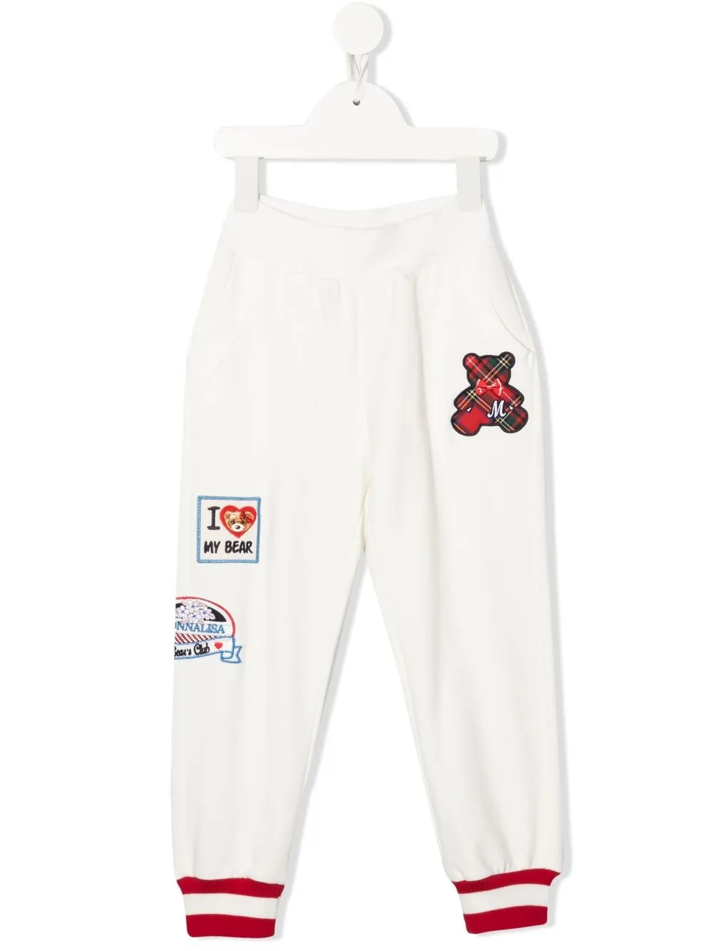 

Monnalisa pants con detalle de parche - Blanco