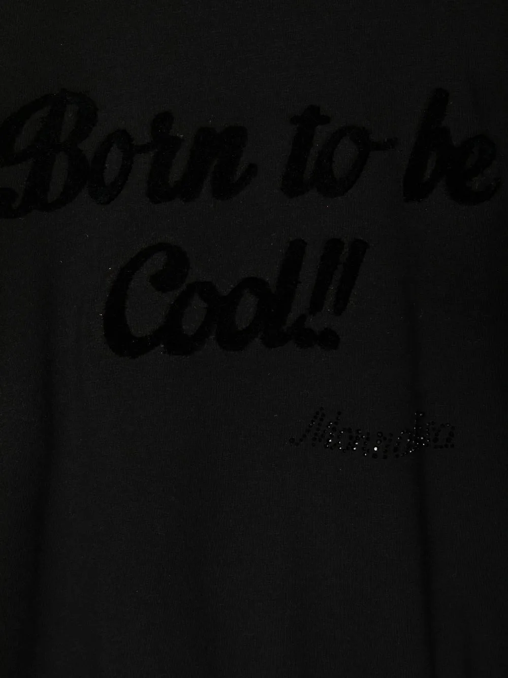  Monnalisa Hoodie Mit Logo Patch   Schwarz 