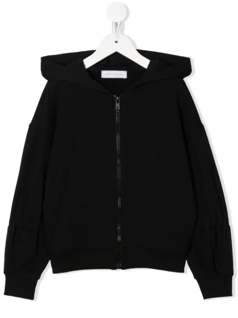 Monnalisa logo patch hoodie
