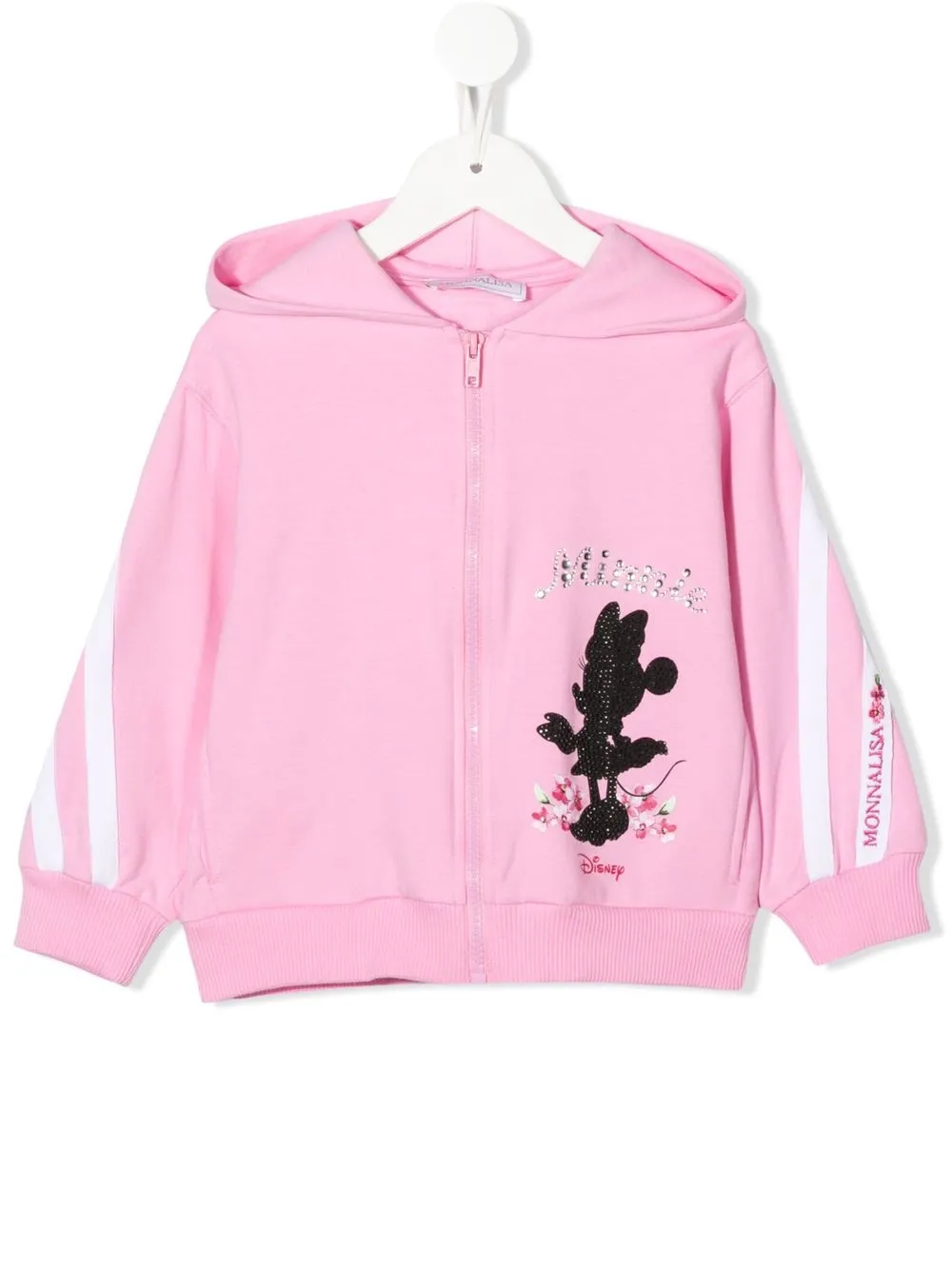 Monnalisa Minnie ジップアップ パーカー - ピンク Monnalisa Minnie ジップアップ パーカー - ピンク