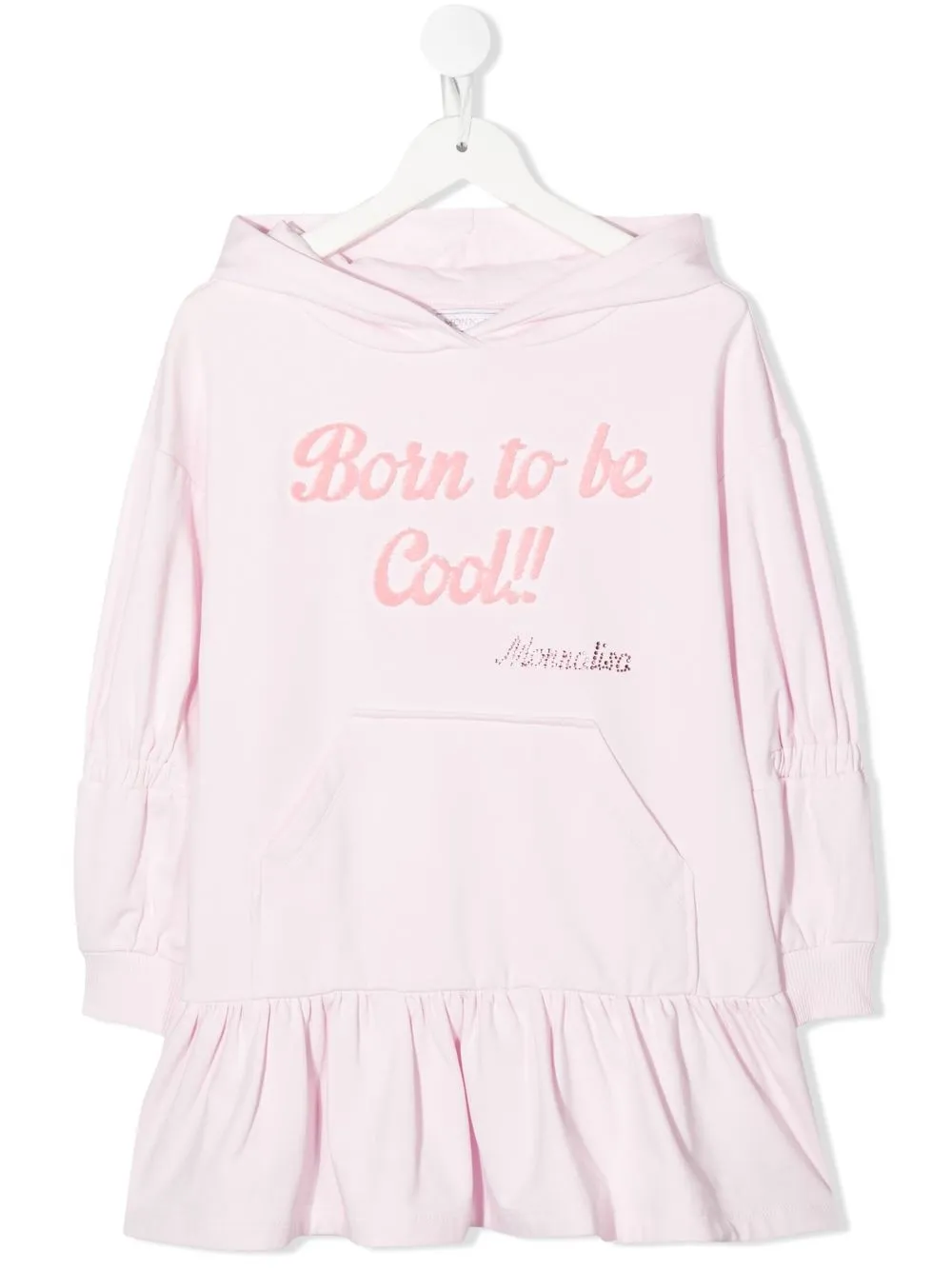 

Monnalisa long sleeve hoodie dress - Pink