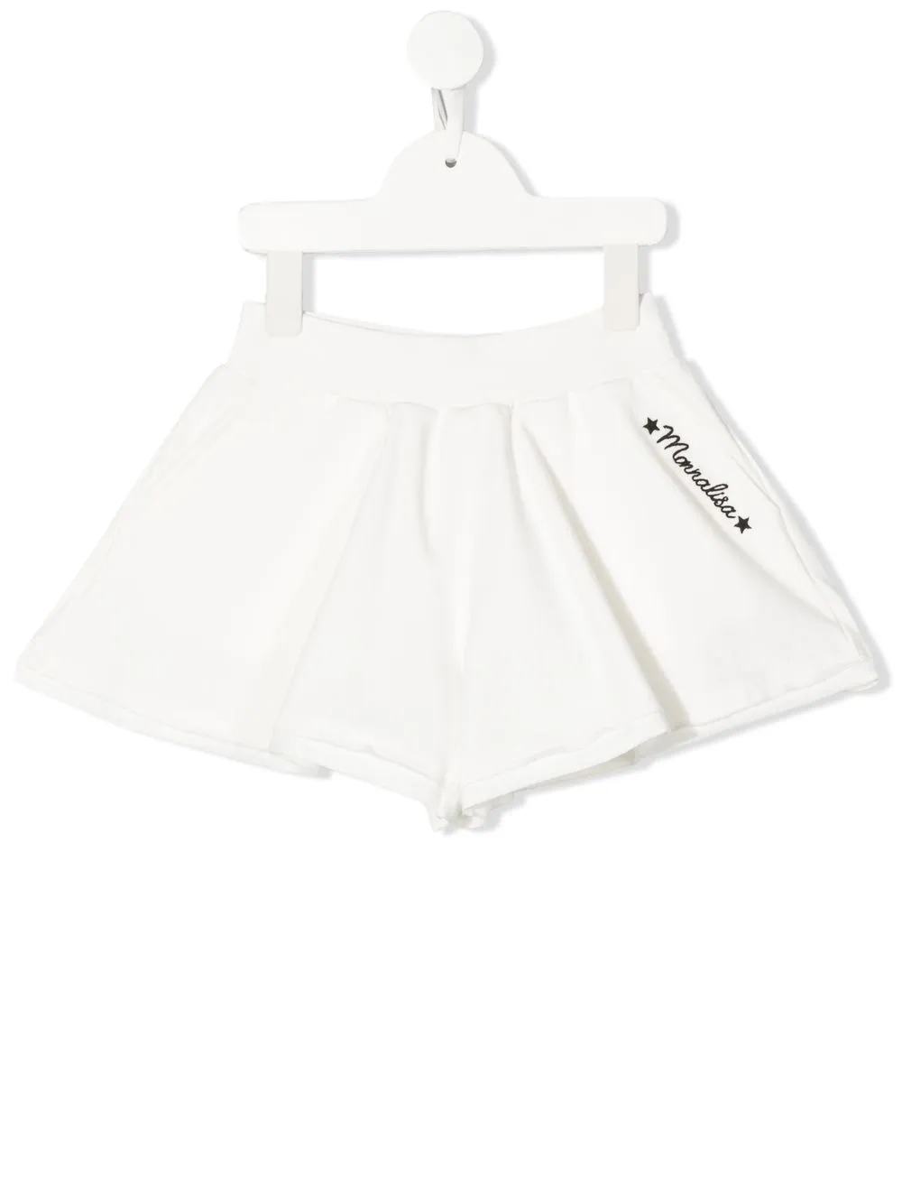 

Monnalisa shorts acampanados bordados - Blanco