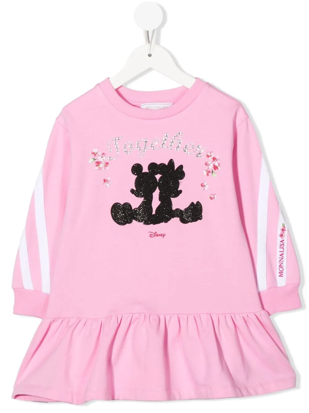 Monnalisa Mickey Cotton Dress Pink FARFETCH UK