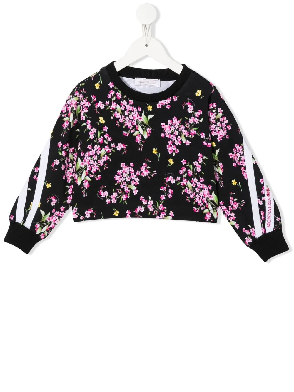 

Monnalisa top con estampado floral - Negro