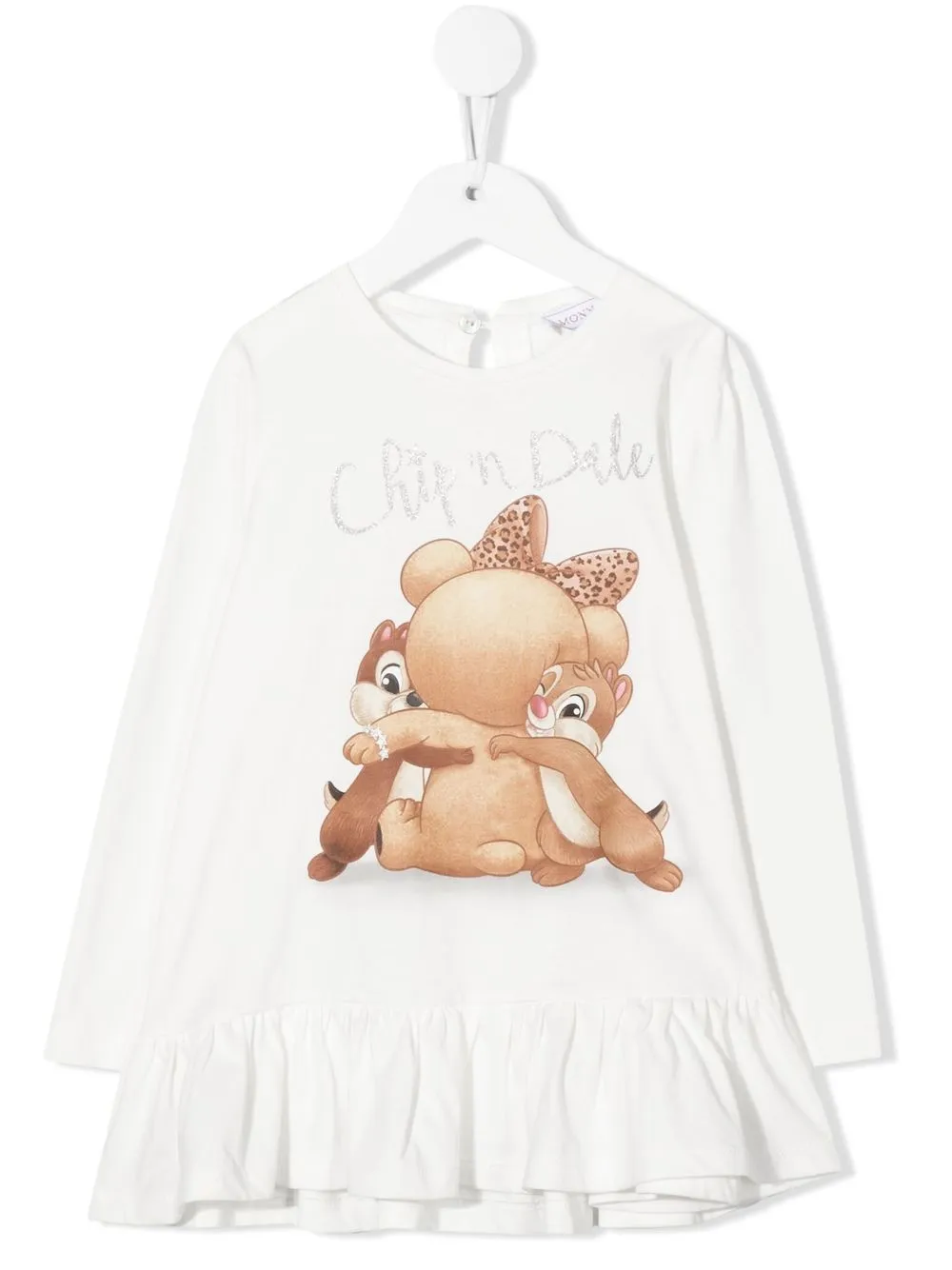 

Monnalisa playera Chip 'n Dale - Blanco