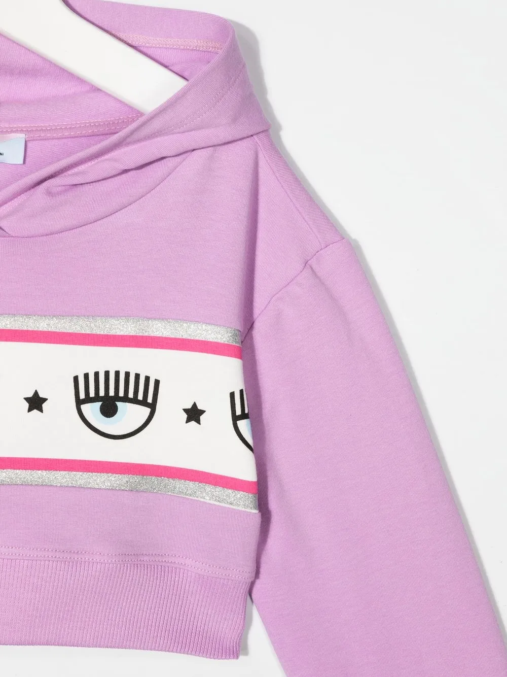 Chiara Ferragni Kids Felpa crop con stampa | Top | Image 3