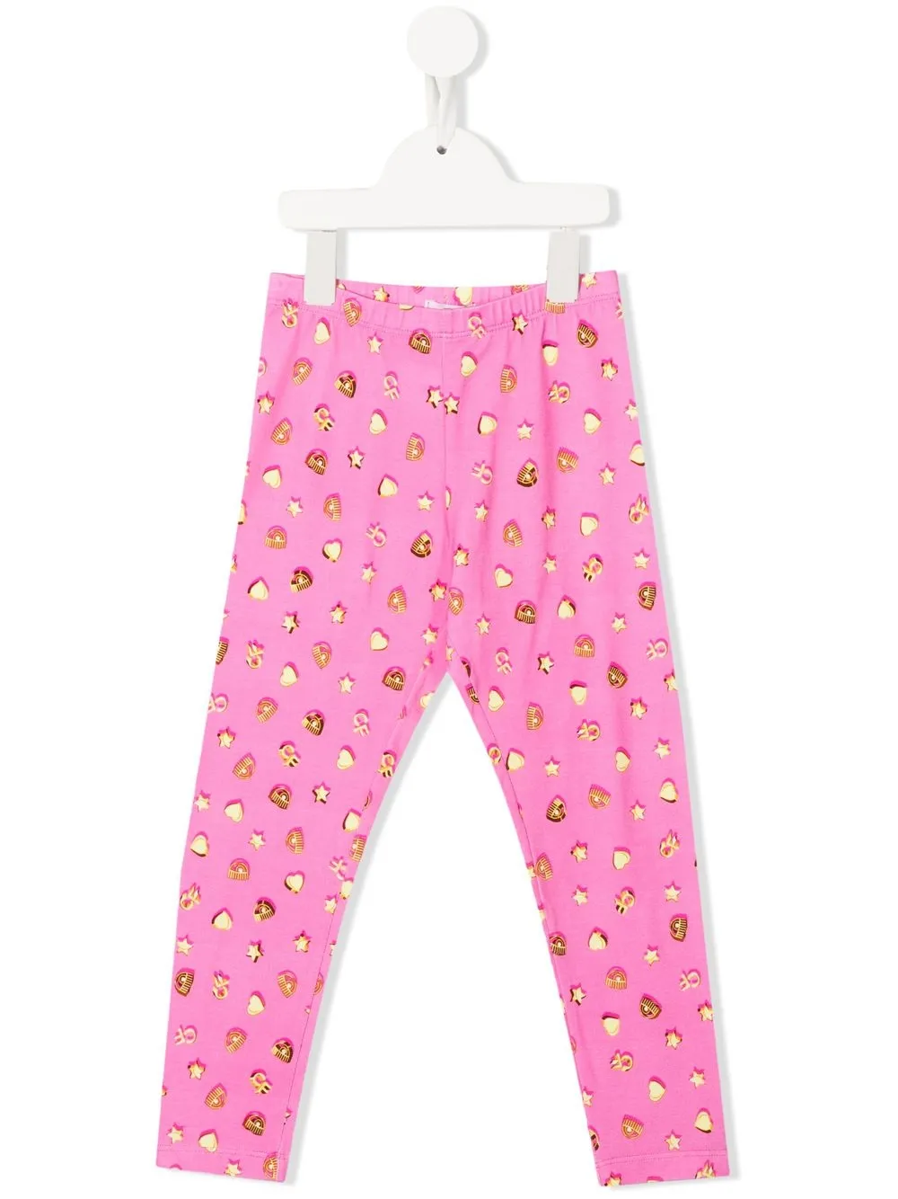 

Chiara Ferragni Kids leggins slim con logo estampado - Rosado