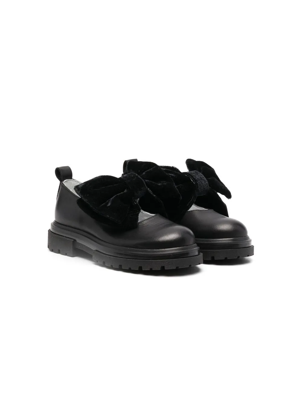 

Monnalisa bow-embellished ballerina shoes - Black