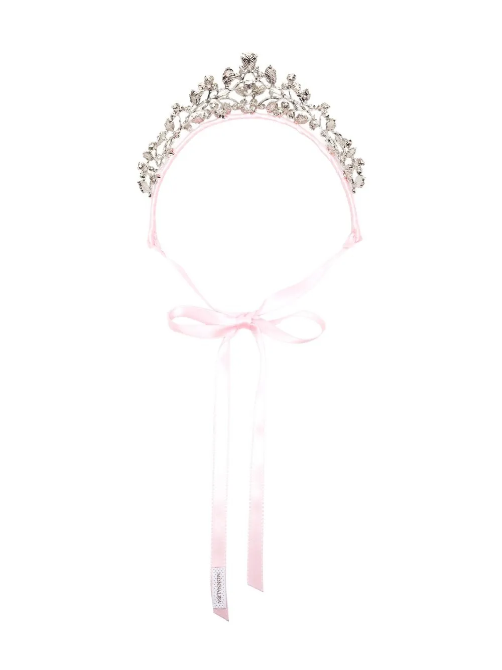 

Monnalisa crystal-embellished tie tiara - Silver