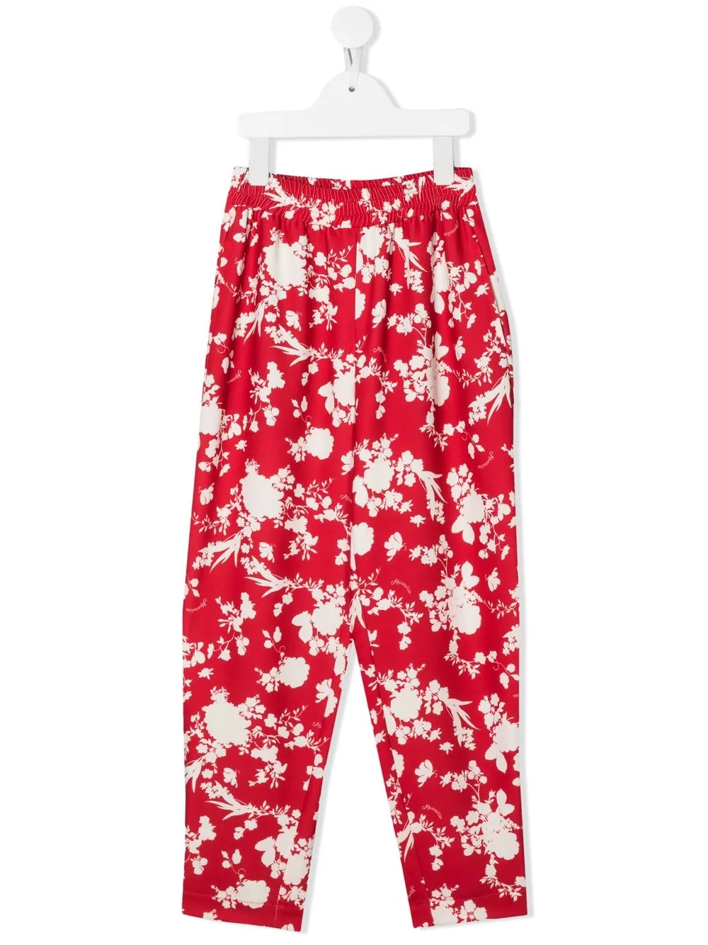 

Monnalisa pantalones rectos con estampado floral - Rojo