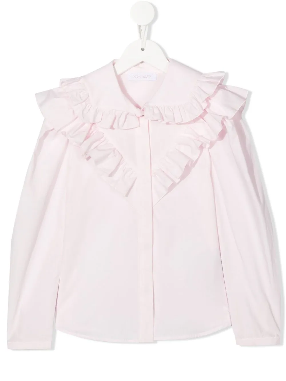 

Monnalisa blusa con detalle drapeado - Rosado