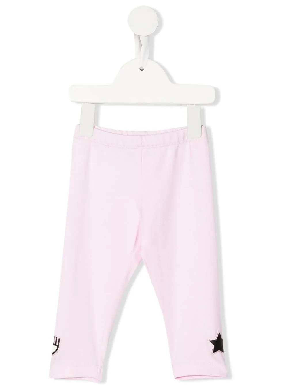 

Chiara Ferragni Kids logo-patch leggings - Pink