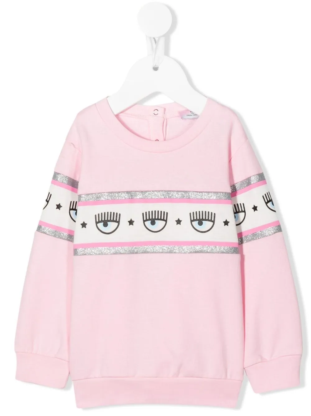 

Chiara Ferragni Kids sudadera con logo estampado - Rosado