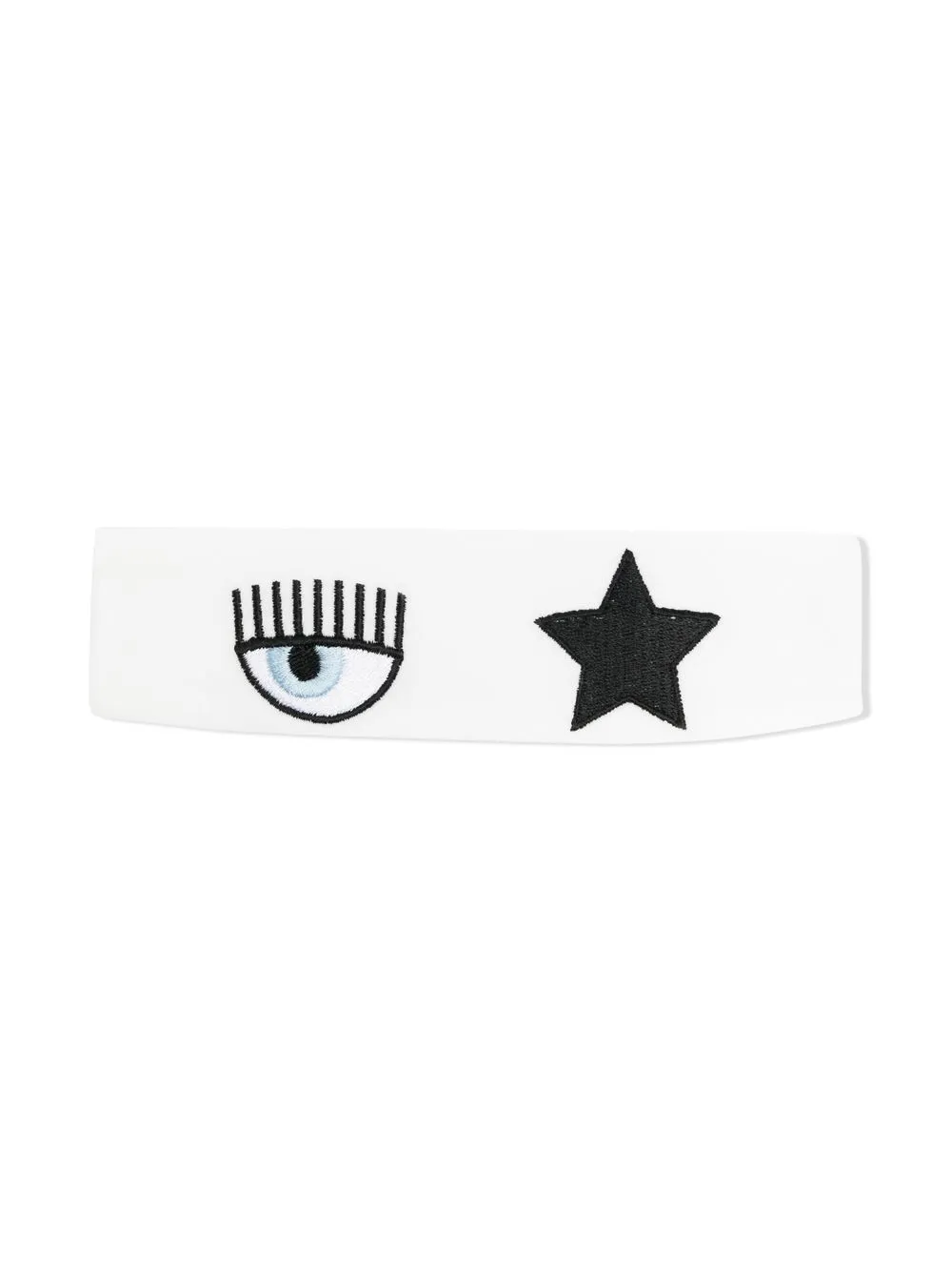 CHIARA FERRAGNI EMBROIDERED-LOGO HEAD BAND