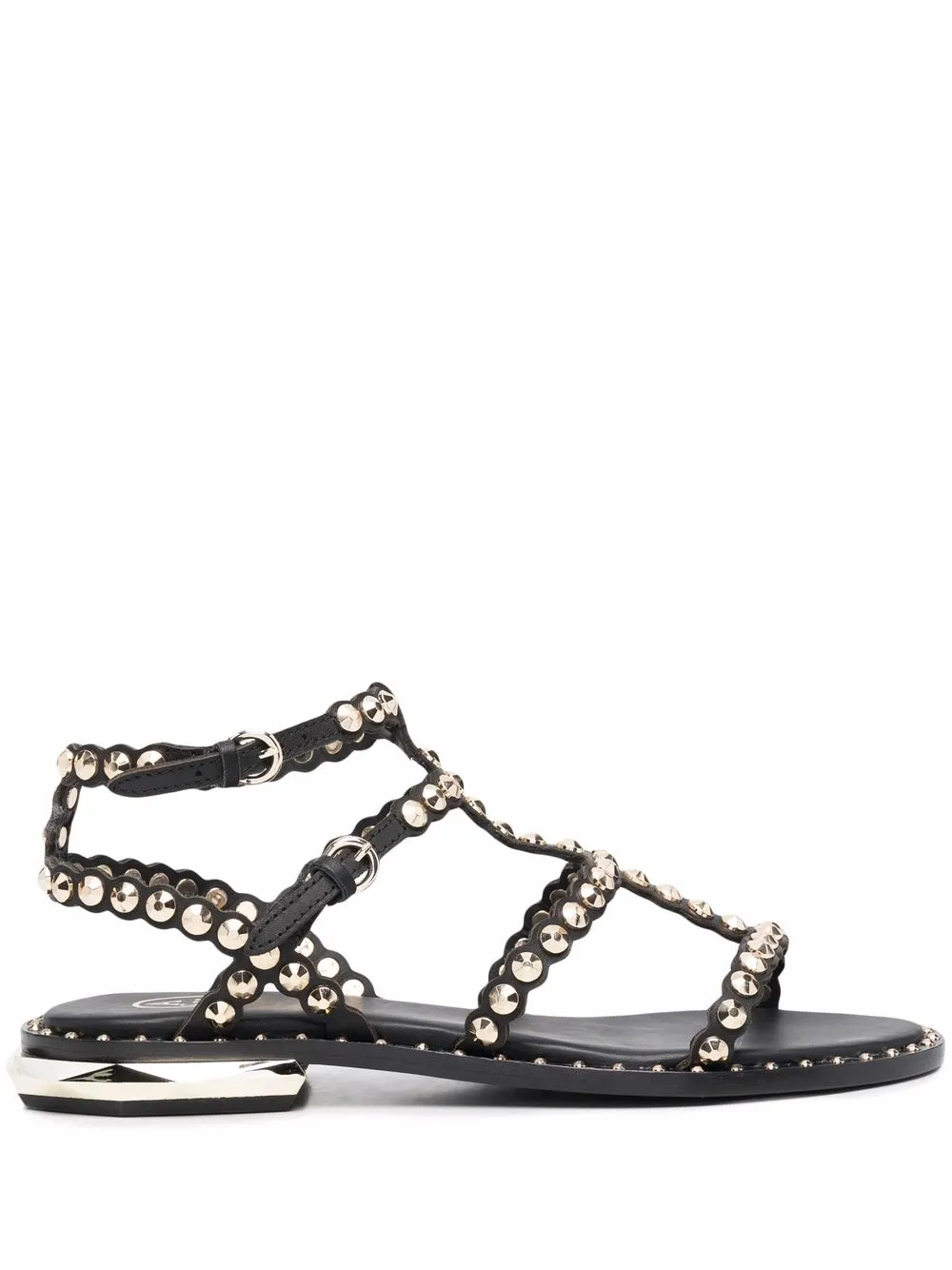 

Ash sandalias abiertas con apliques - Negro