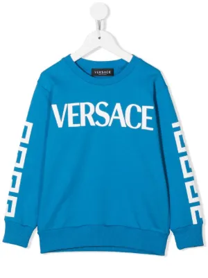 Blue on sale versace sweatshirt