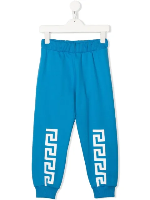 Versace Kids Greca print track pants