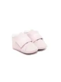 Versace Kids logo-strap pre-walkers - Pink