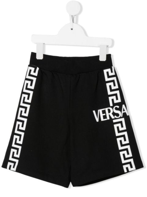 Versace Kids shorts deportivos con logo