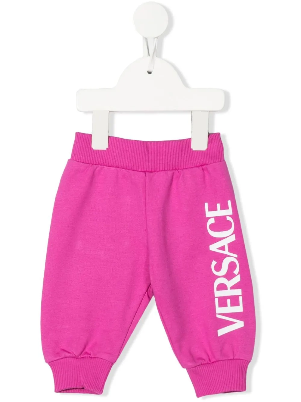 

Versace Kids pants con logo estampado - Rosado