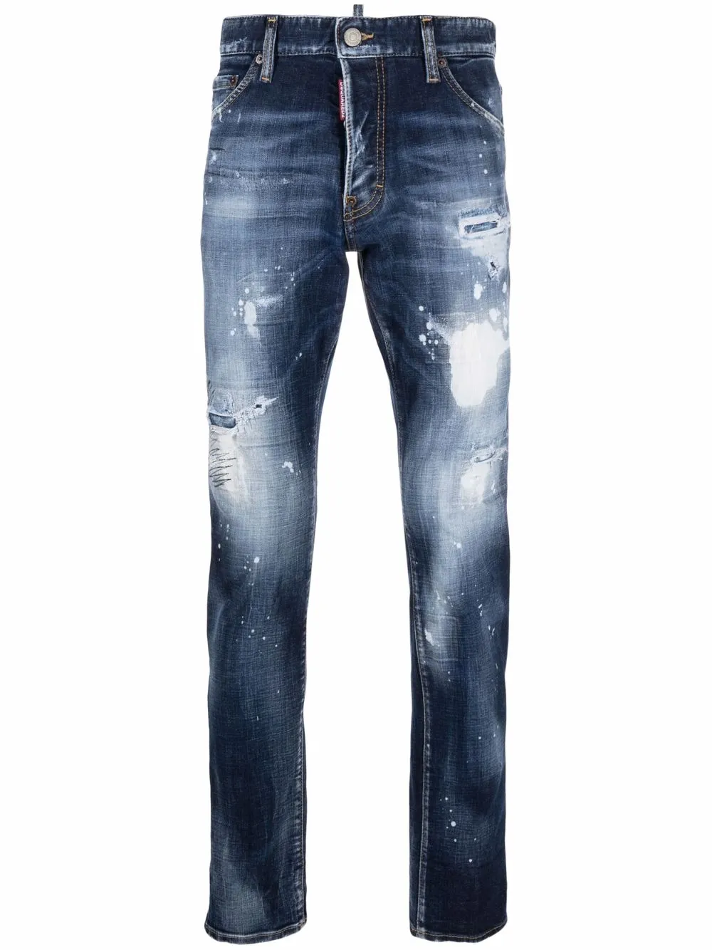 

Dsquared2 distressed slim-cut jeans - Blue