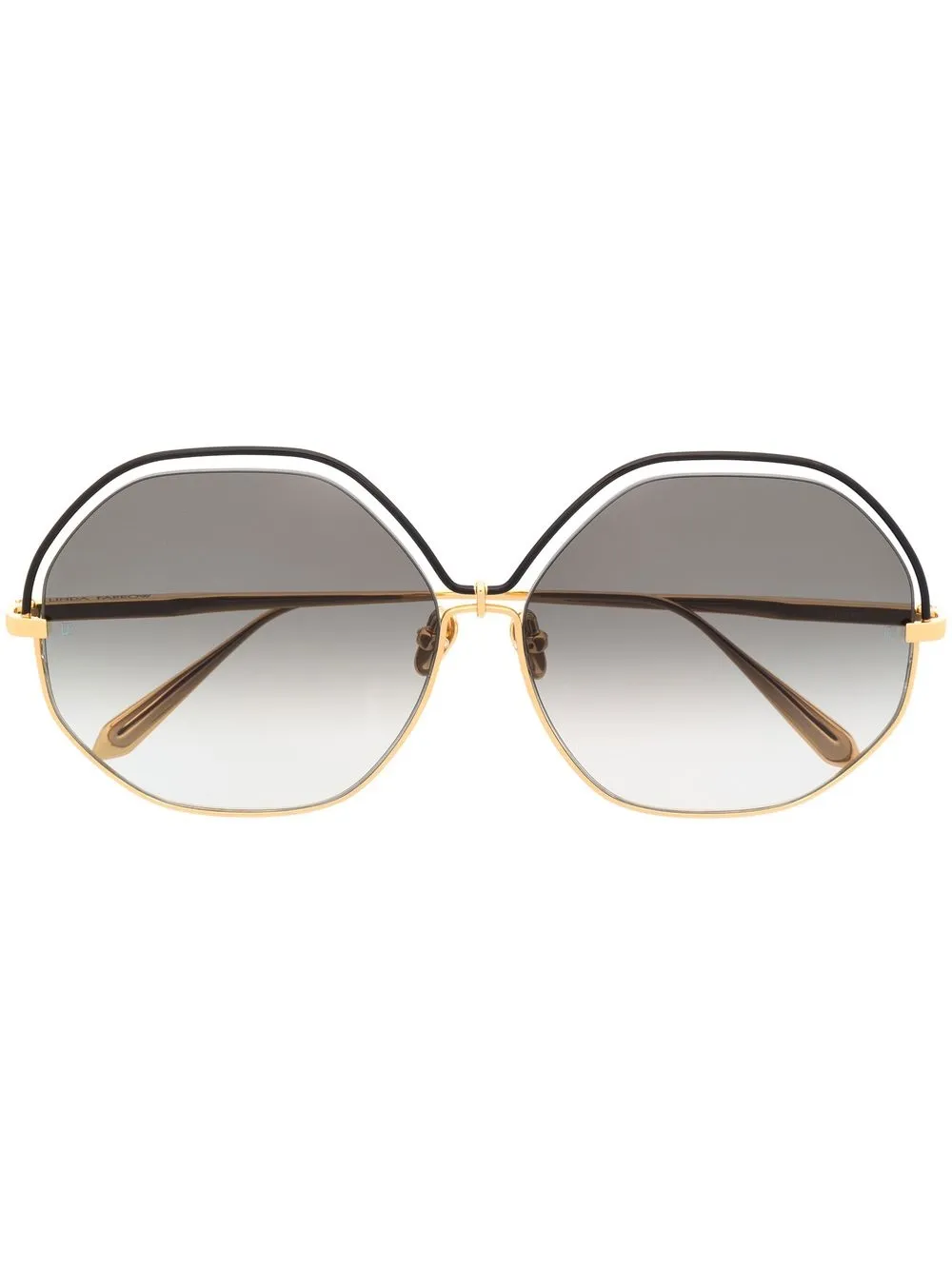 

Linda Farrow lentes de sol Lorena con armazón oversize - Dorado