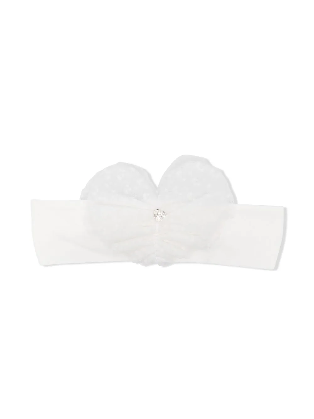 

Monnalisa diadema con detalle de cristal - Blanco