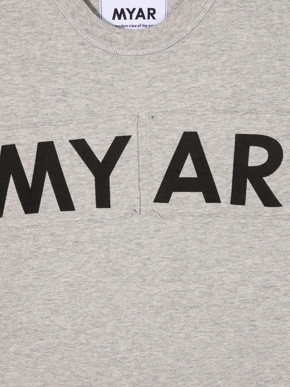  Myar Kids Logo-print Short-sleeved T-shirt - Grey 
