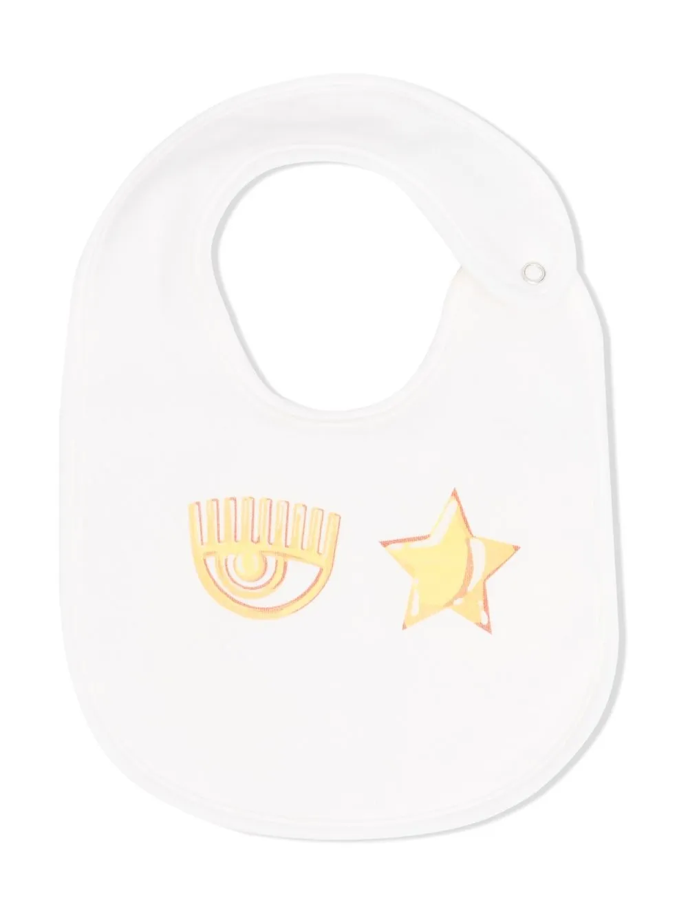 

Chiara Ferragni Kids Wink and Star printed bib - White