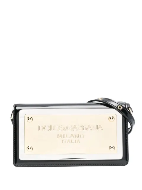 Dolce & Gabbana maxi-plate leather phone bag