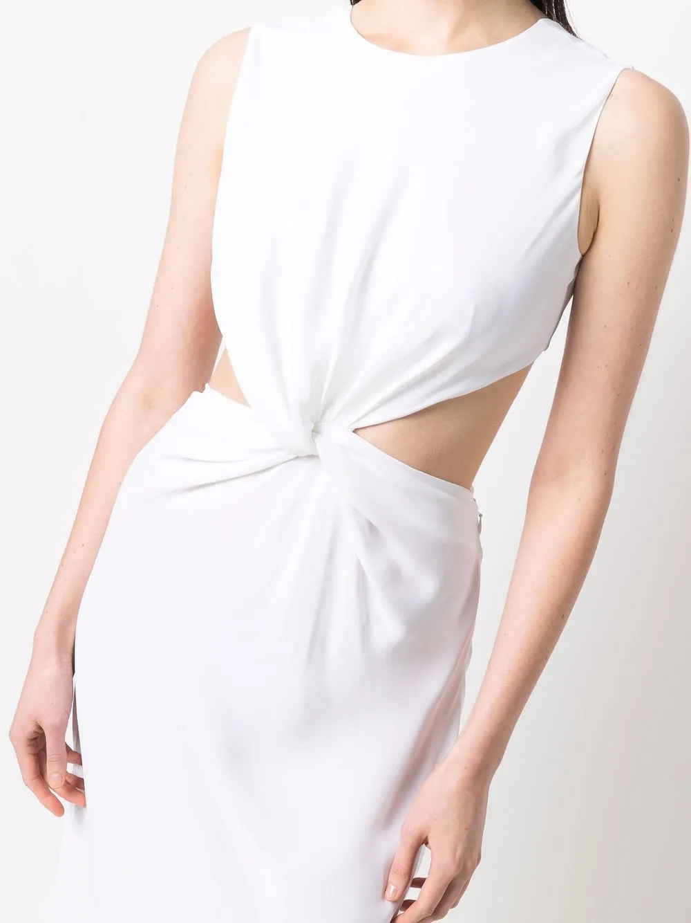 Alberta Ferretti Uitgesneden maxi-jurk Wit